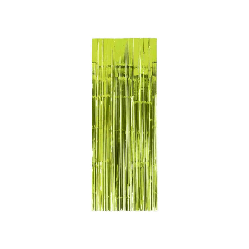 Foil Curtain Lime Green 90cm x 200cm DNR