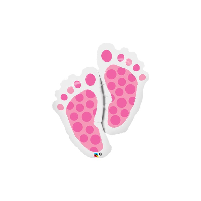 Foil Shape Baby Feet Pink NLA