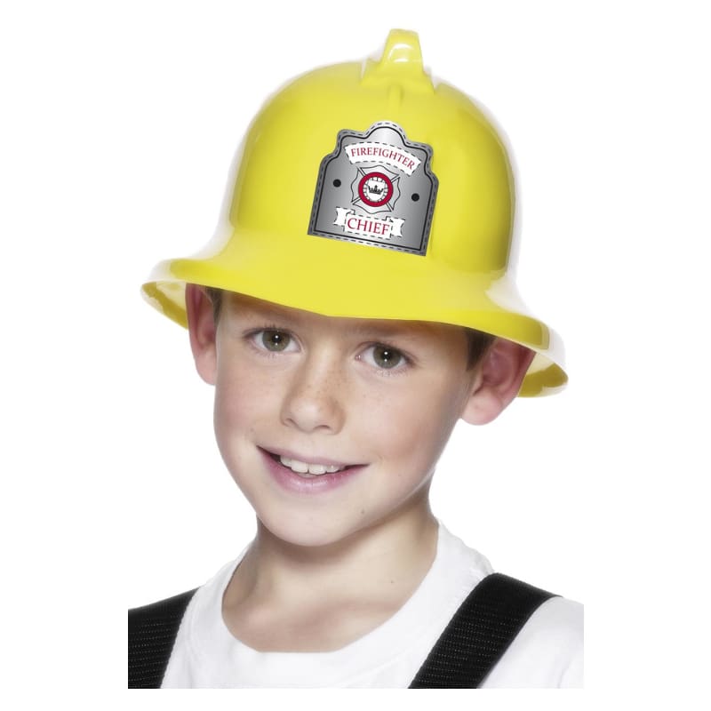 Hat Helmet Fireman Yellow Child