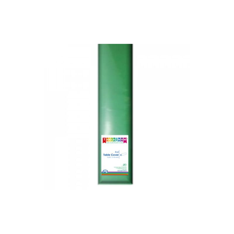Tablecloth 30m Roll Plastic Green
