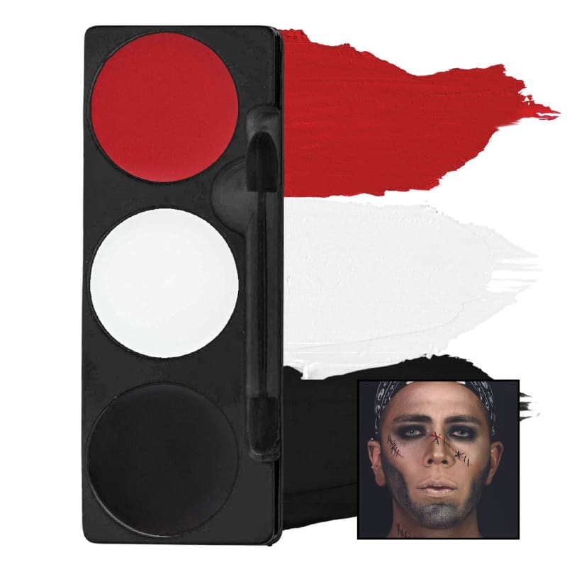 Makeup Palette Pirate Red White Black