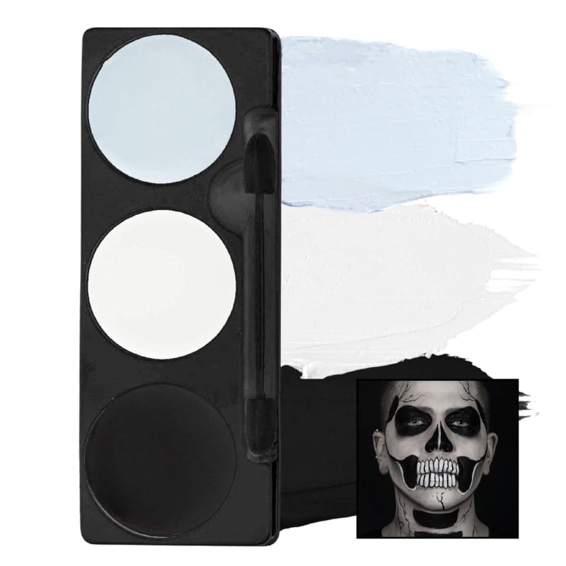 Makeup Palette Skeleton Grey White Black