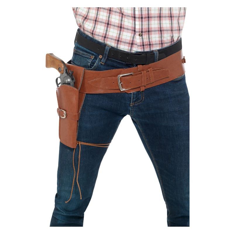 Cowboy Belt and Holster Tan