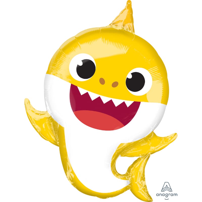 Foil Shape Baby Shark Yellow