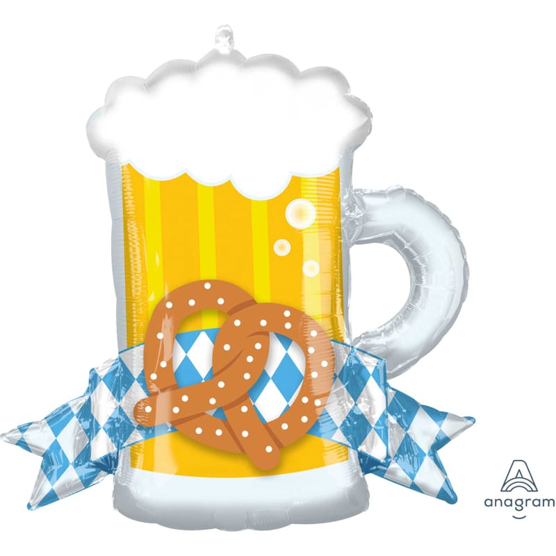 Foil Shape Oktoberfest Beer and Pretzel