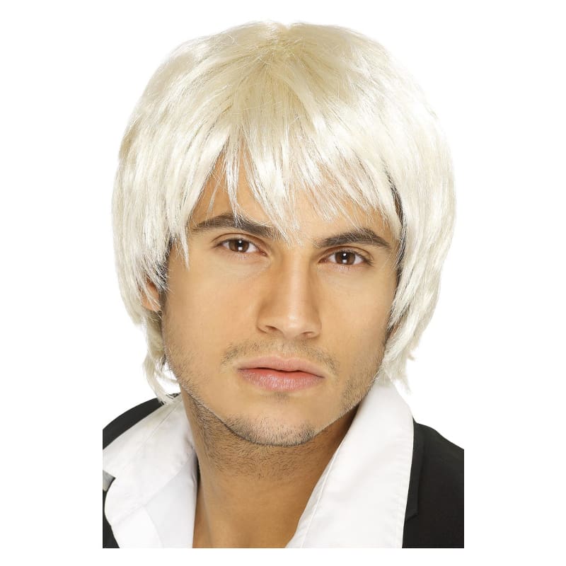 Wig Short Blonde Male Boy Band