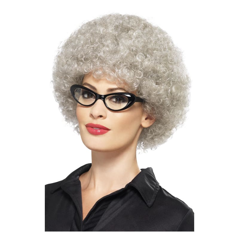 Wig Granny Grey Perm Afro