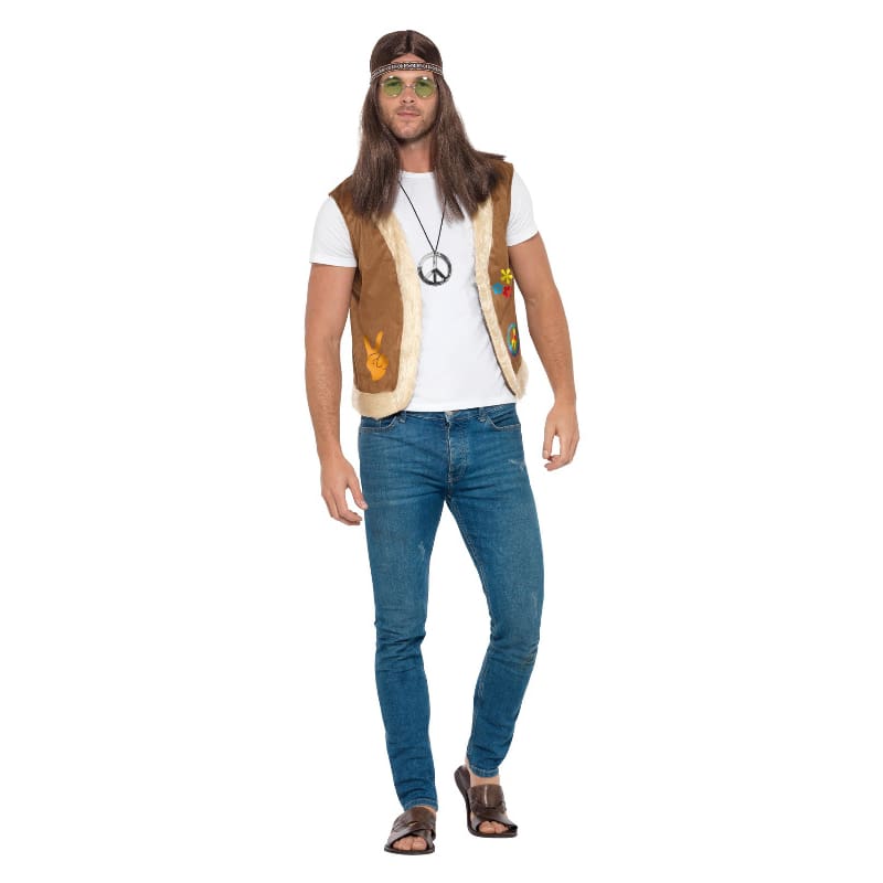 Costume Adult Hippie Waistcoat SM