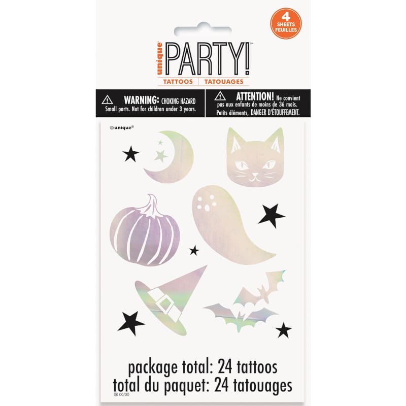 Tattoo Halloween Witch Iridescent Pk24