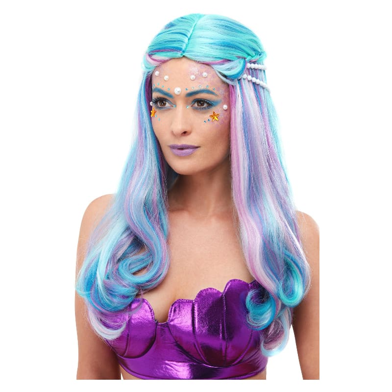 Wig Mermaid Blue Lavender