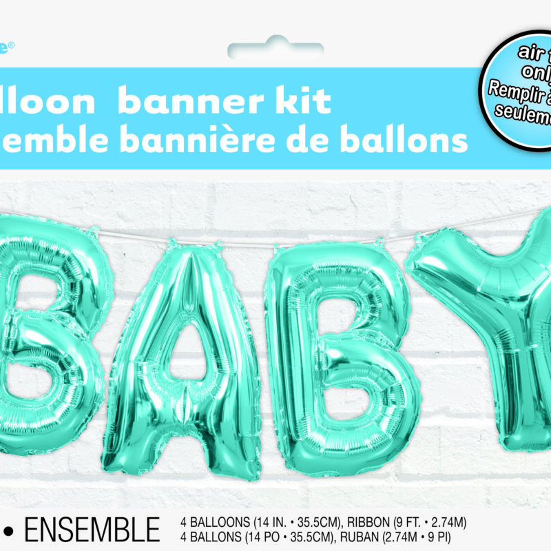 Foil Mini Shape Letter Kit Baby Blue DNR
