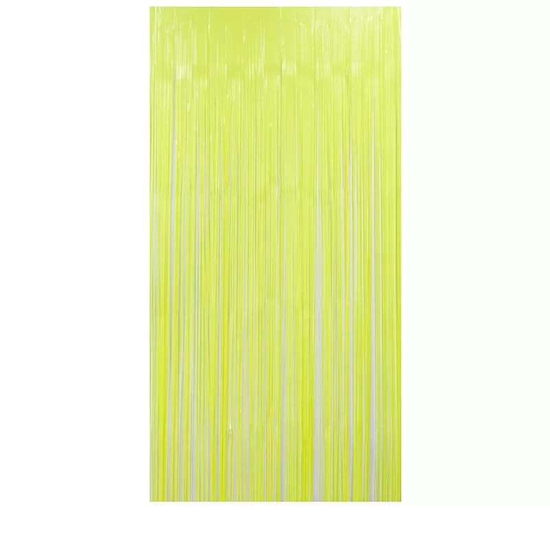 Foil Curtain Neon Yellow 1m x 2m