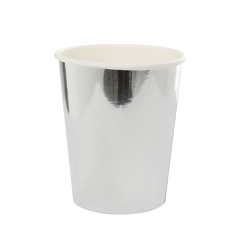 Cups Paper 260ml Metallic Silver P10 NLA