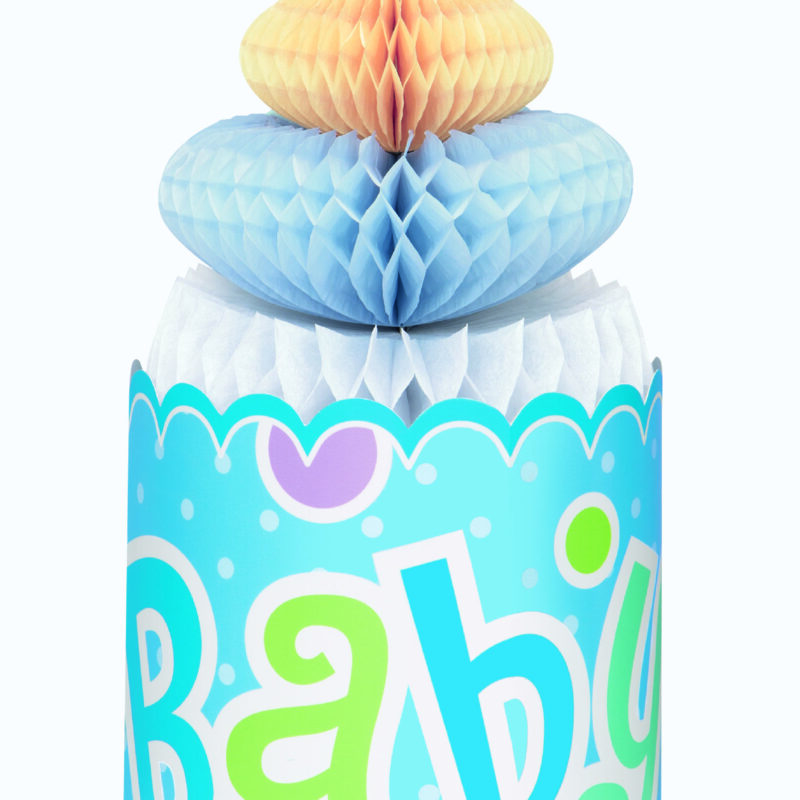Honeycomb Baby Bottle Blue Dots 30cm DNR