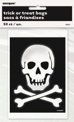 Cello Bags Skeleton Skull Pk50 DNR