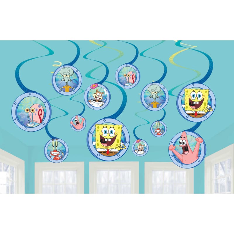 Spongebob Hanging Swirls Pk12 NLA
