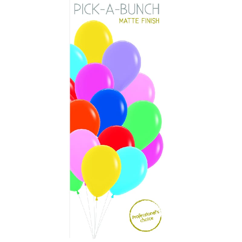 Balloons 30cm Matte Assorted Pk18 DNR