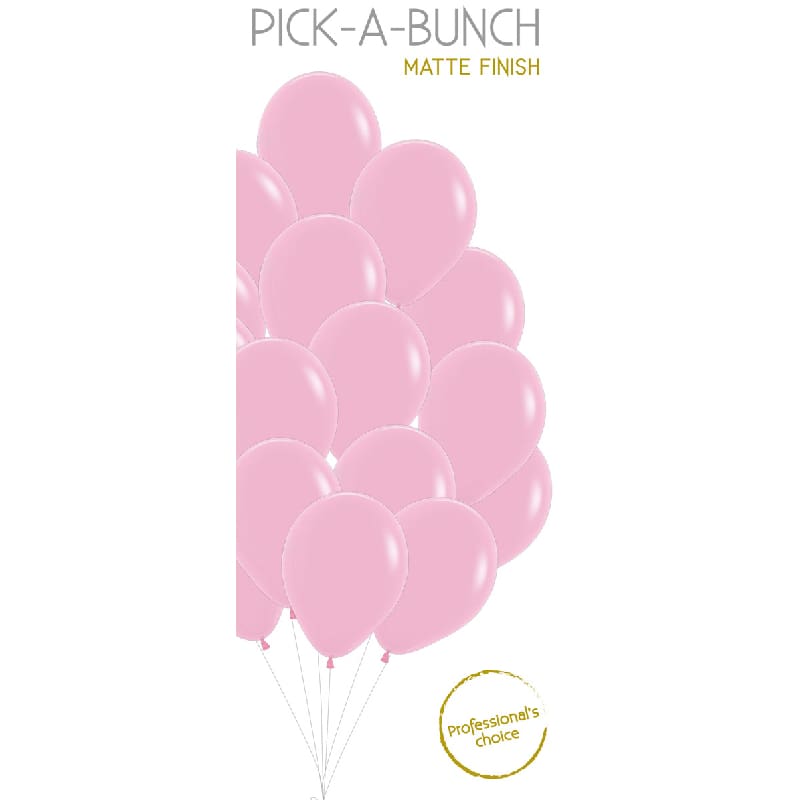 Balloons 30cm Matte Light Pink Pk18 DNR