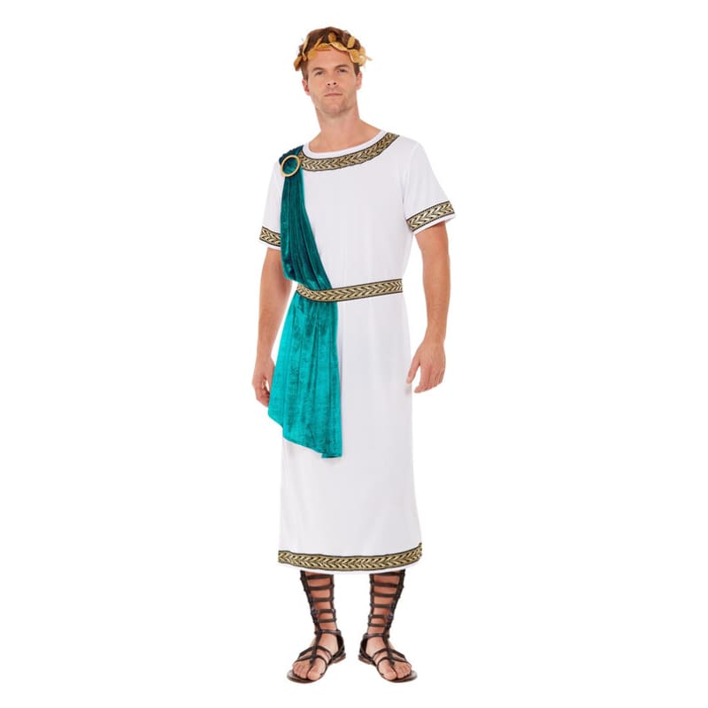 Costume Adult Roman Emperor Toga Blue XL