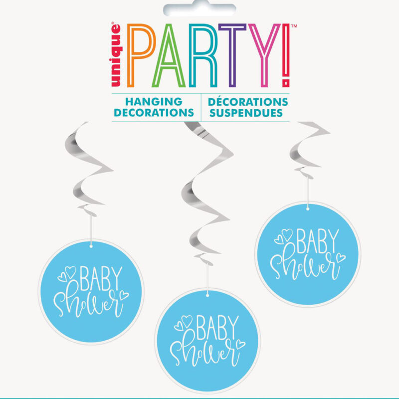 Hanging Swirls Baby Shower Blue Pk3 DNR