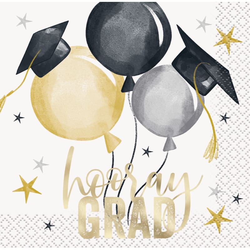 Grad Star Beverage Napkins Pk16
