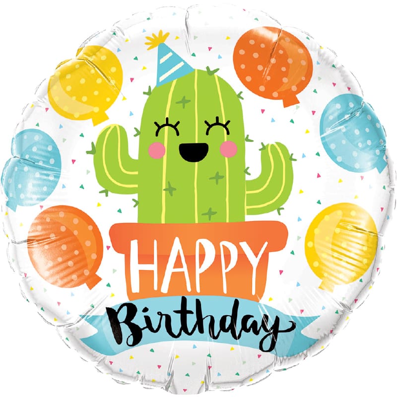 Foil 45cm Birthday Cactus