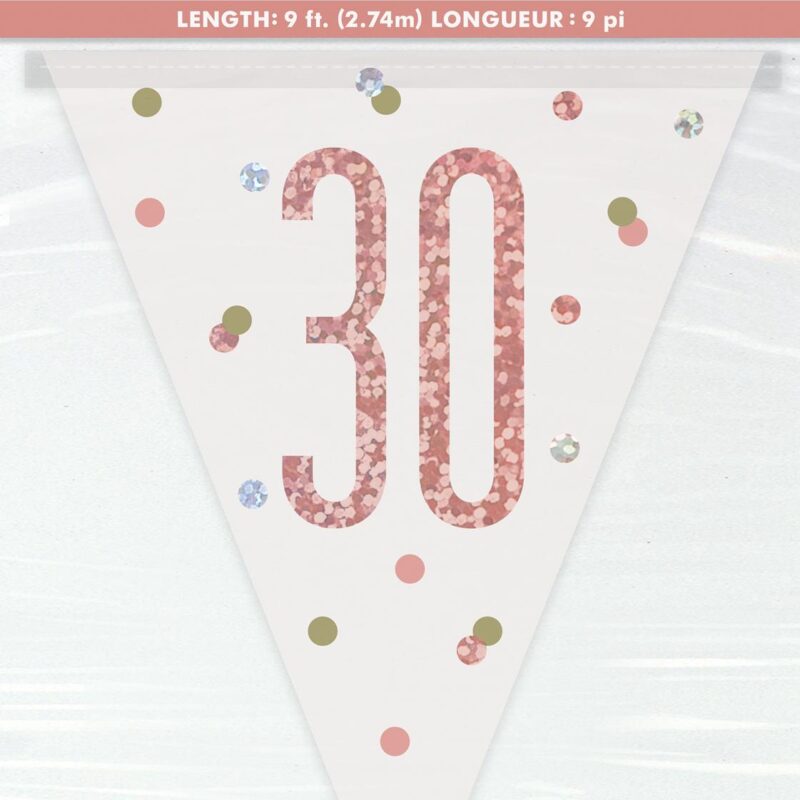 Flag Banner 30 Rose Gold 2.74m DNR