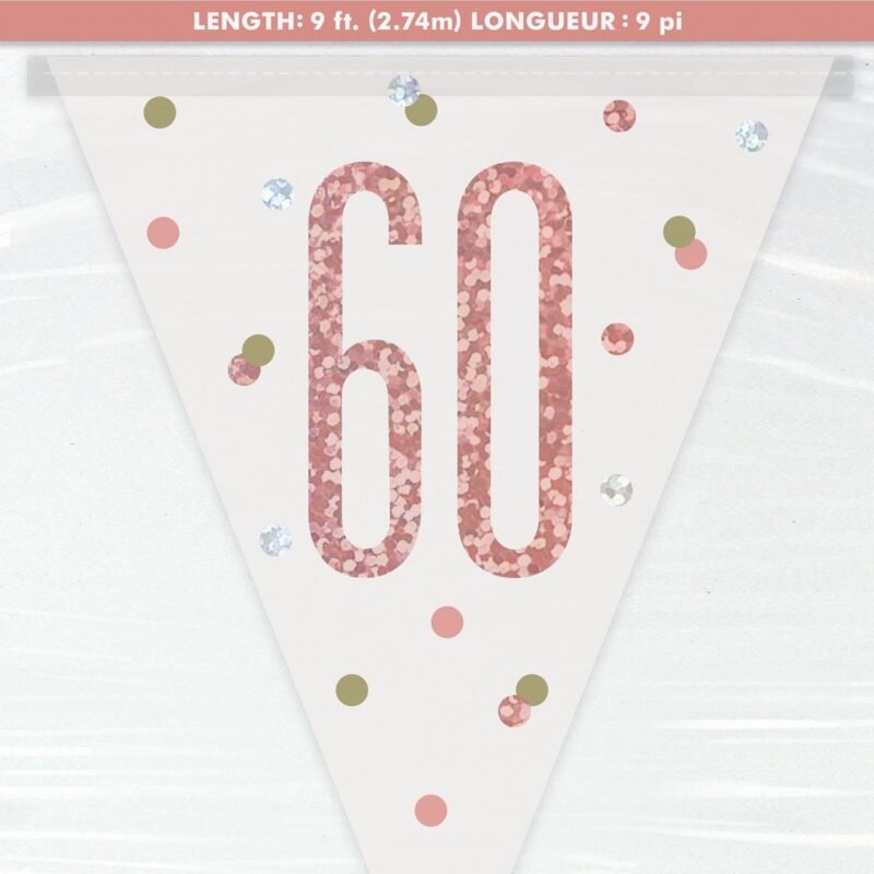 Flag Banner 60 Rose Gold 2.74m DNR