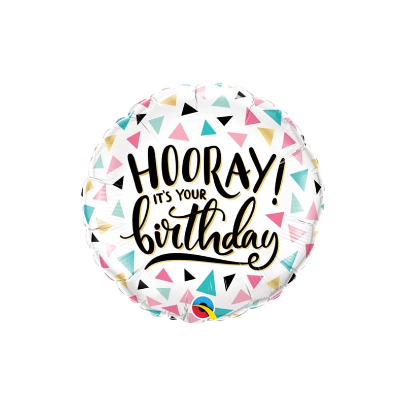 Foil 45cm Hooray It's Your Birthday Diam