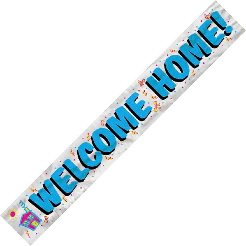 Foil Banner Welcome Home 3.65m