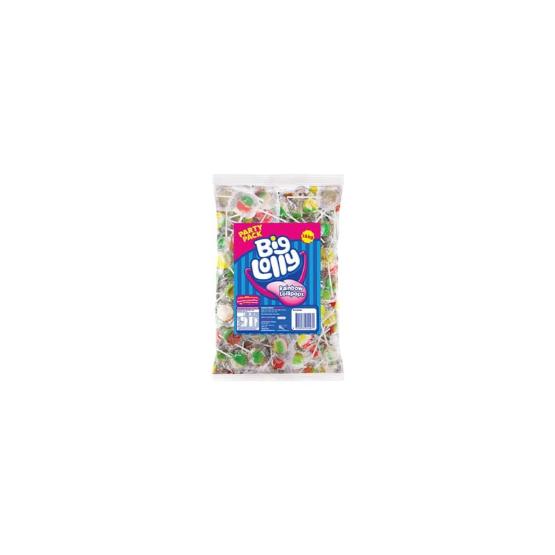 Lollies Rainbow Lollipops 1.6kg 200