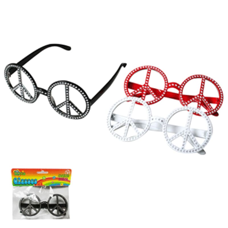 Sunglasses Peace Sign Assorted