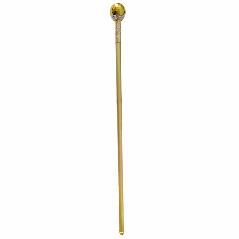 Cane Bling Gold 88cm
