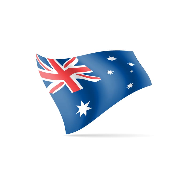 Hand Flag Australia 30cm x 45cm