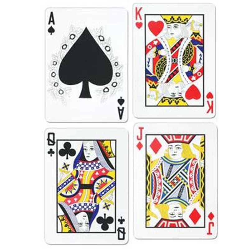 Cutout Playing Cards Pk4 46cm