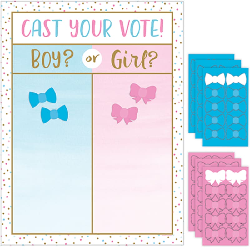 Baby Shower Game Gender Reveal Guess