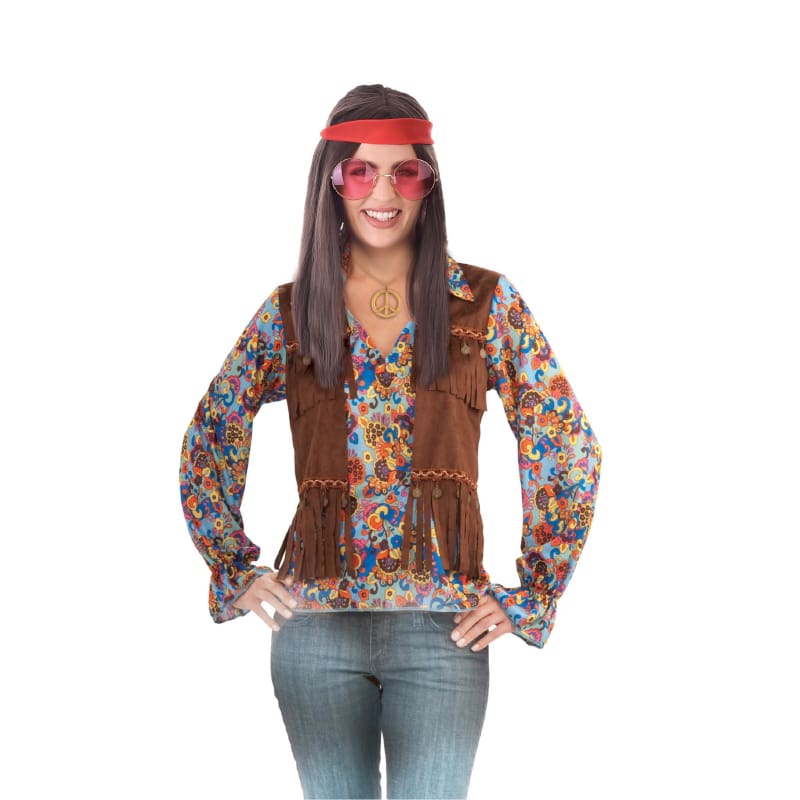 Costume Adult Hippie Lady Vest