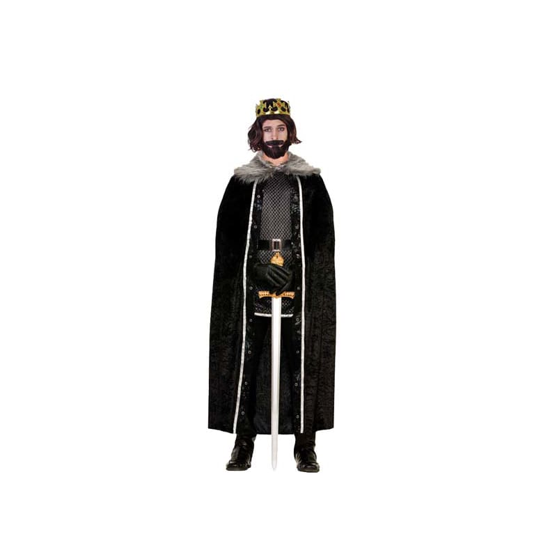 Costume Adult Cape Black Faux Fur