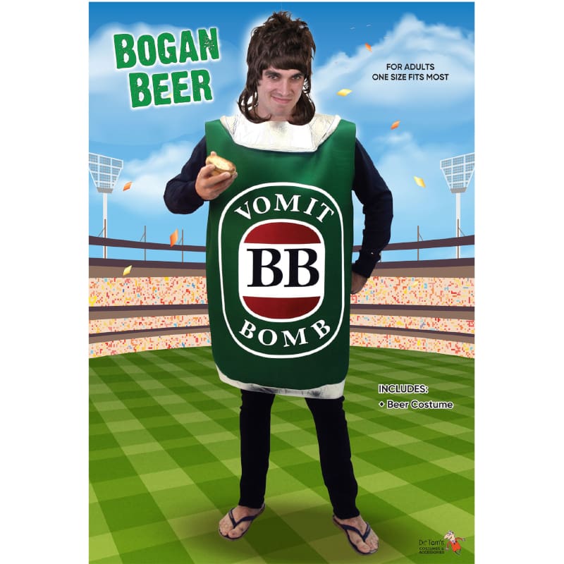 Costume Adult Bogan Beer Can VB