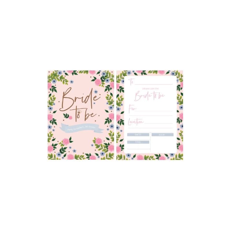 Invitations Party Bride To Be Pk20 DNR
