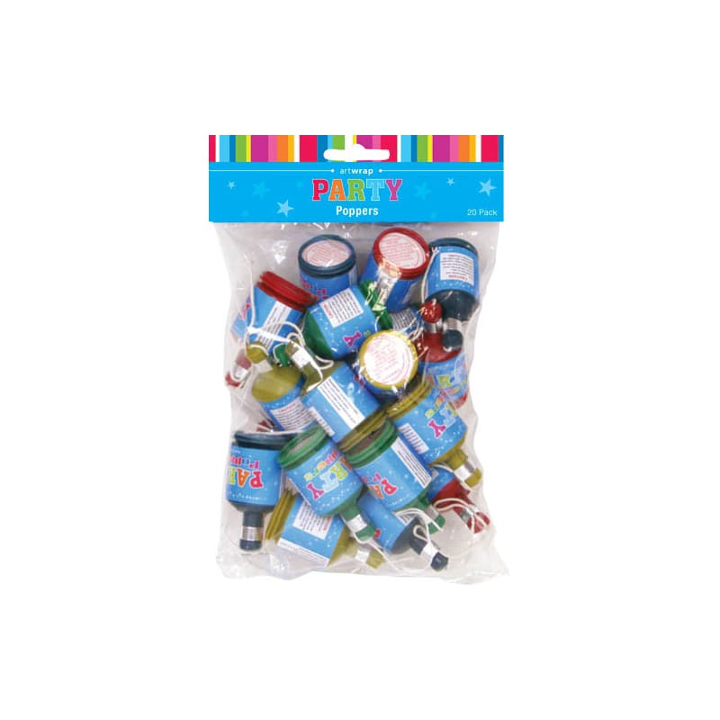 Party Poppers Pk20