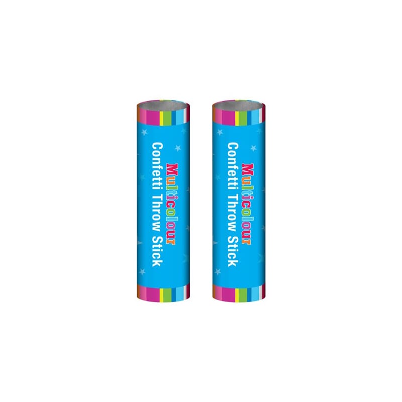 Confetti Throw Stick 13cm Pk2