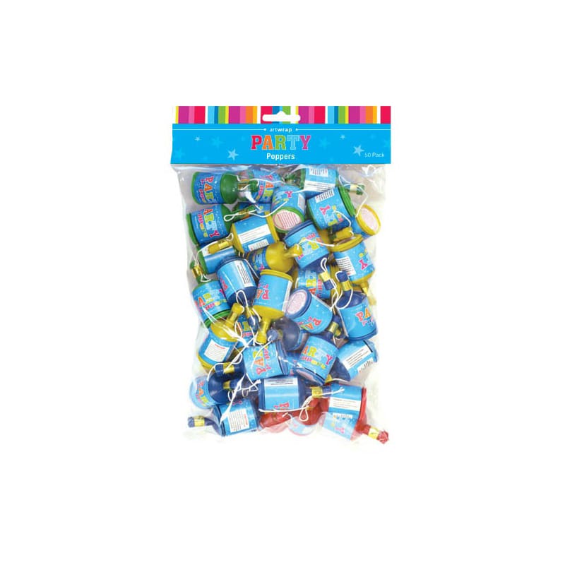 Party Poppers Pk50