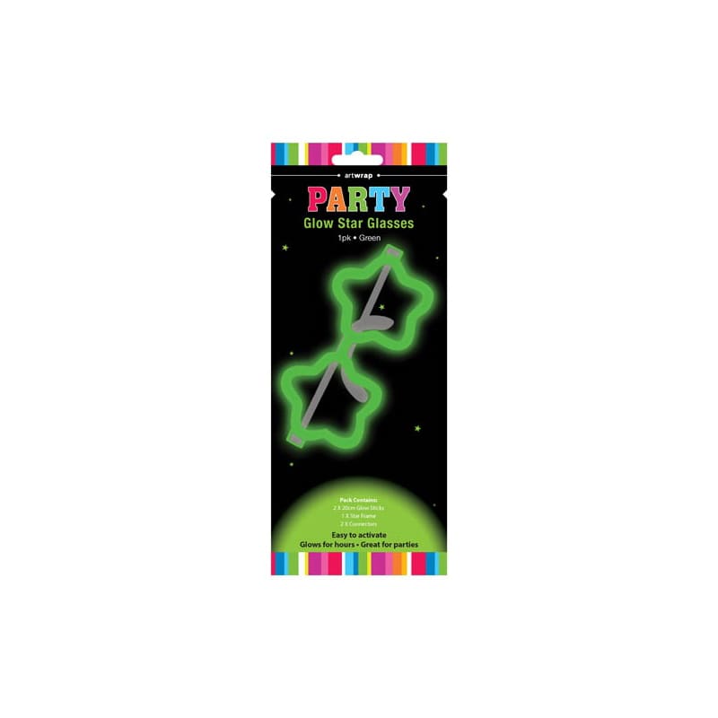 Glow Glasses Star Green