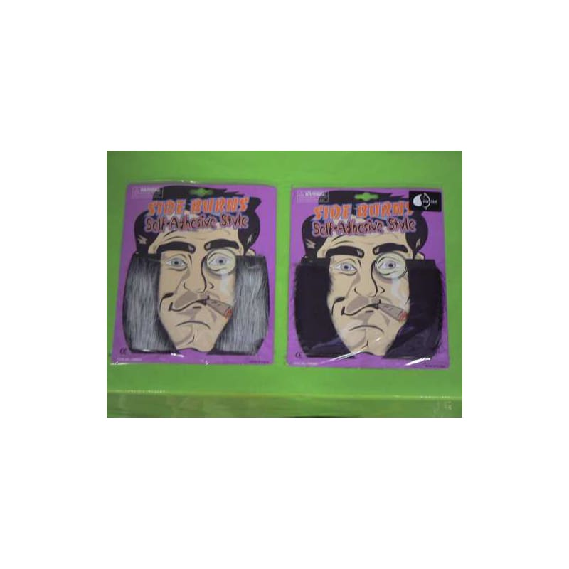 Sideburns Black On Card