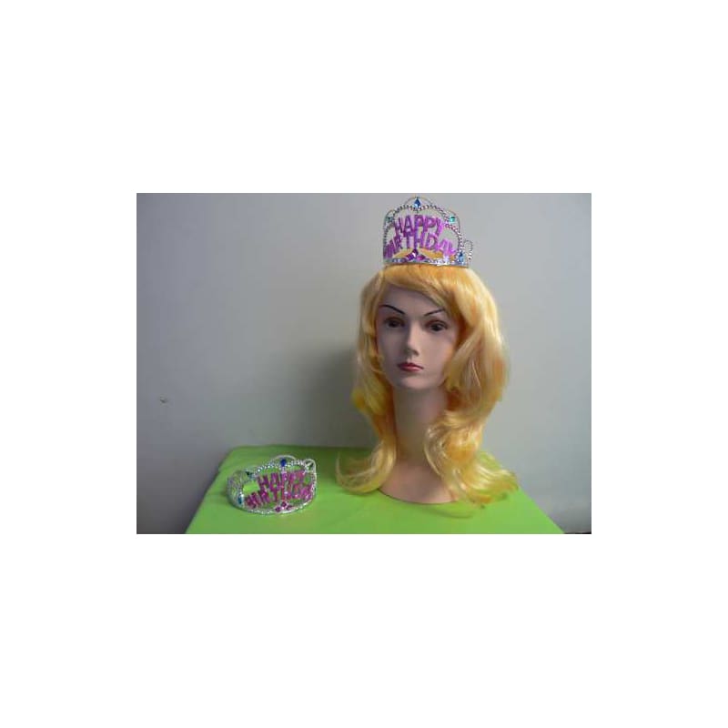 Tiara Happy Birthday Silver