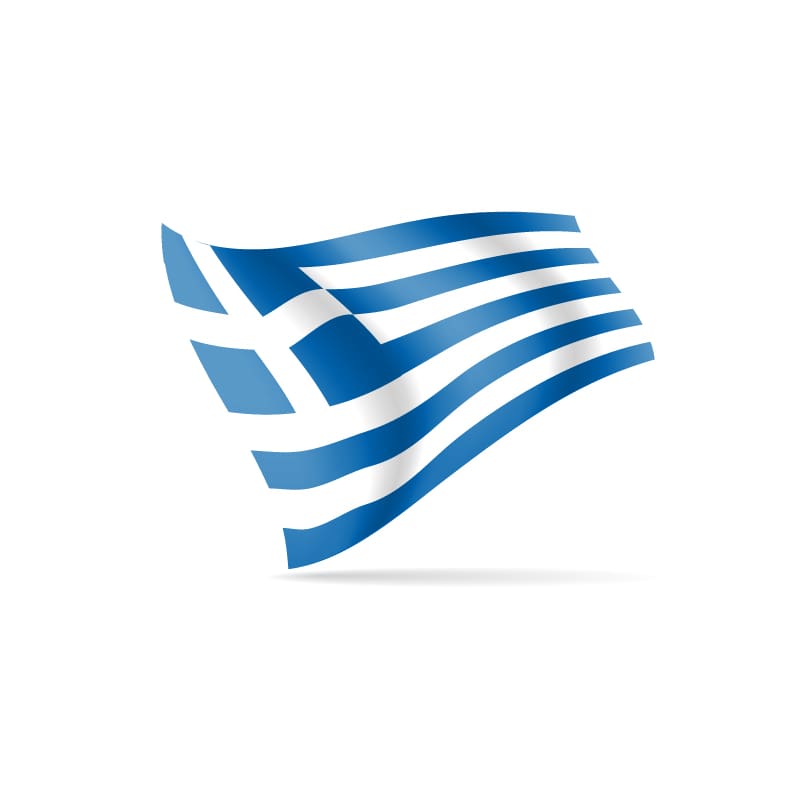 Desk Flag Greece 10cm x 15cm