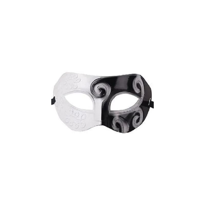 Mask Antique Venetian White Black