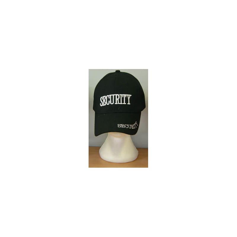 Hat Cap Security Black