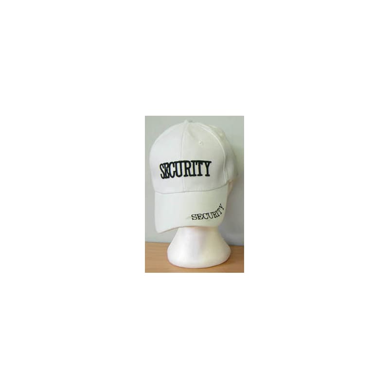 Hat Cap Security White